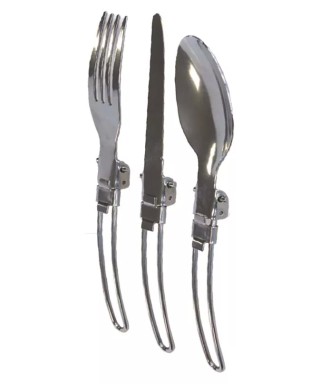 CURVES Couverts 3 pièces pliants