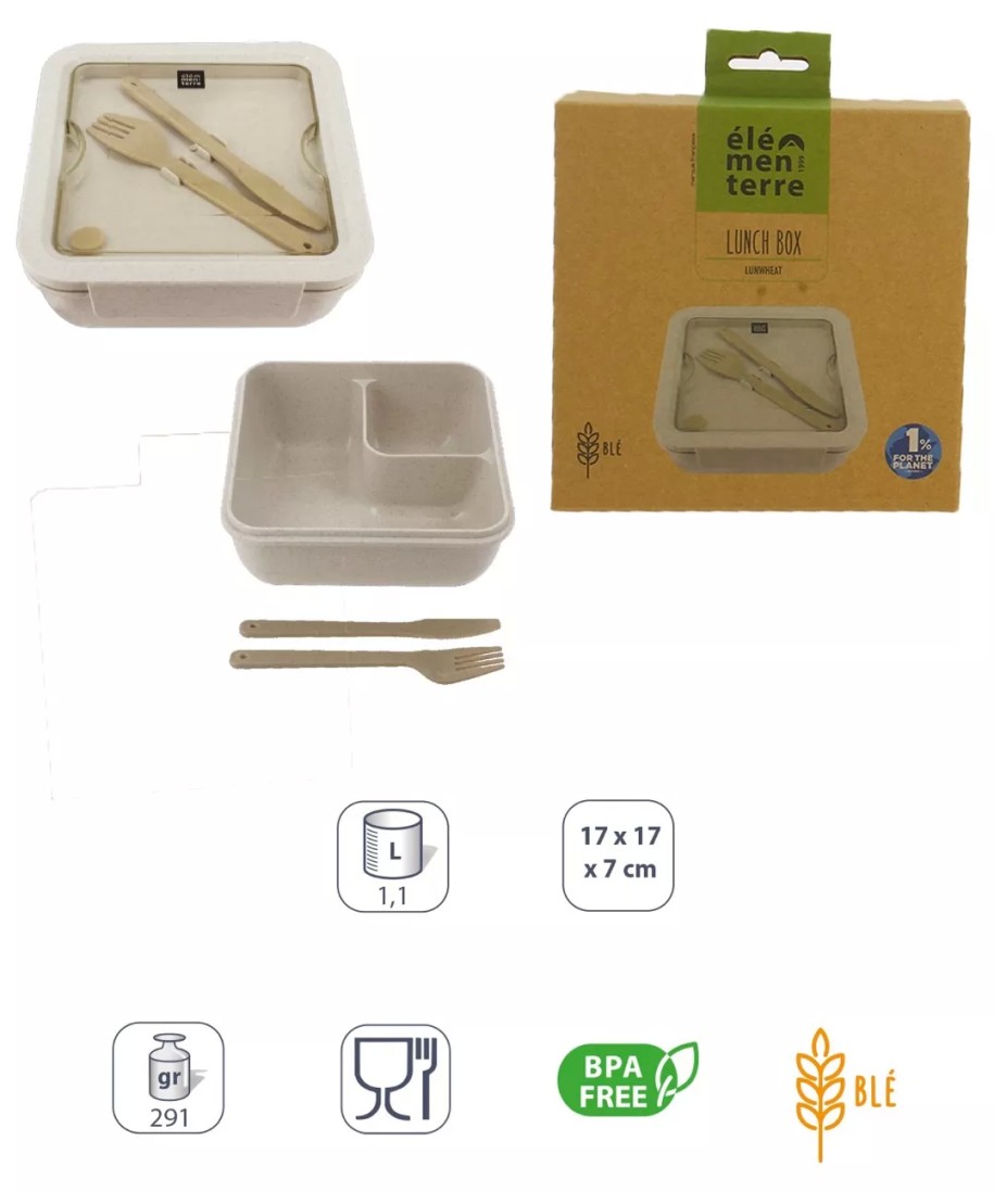 LUNWHEAT Lunch box paille de blé