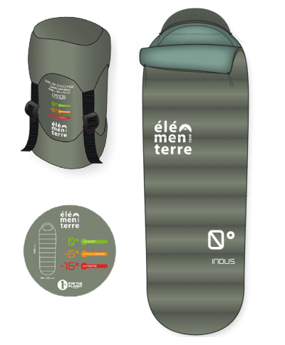 INDUS Sac de couchage sarcophage