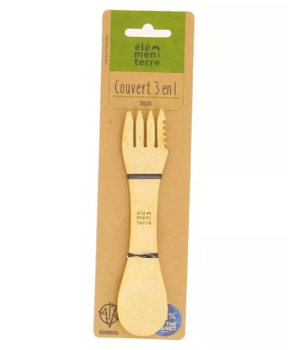 TALTAL Couverts 3 en 1 bambou
