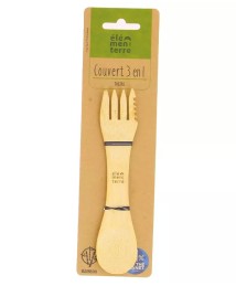 TALTAL Couverts 3 en 1 bambou